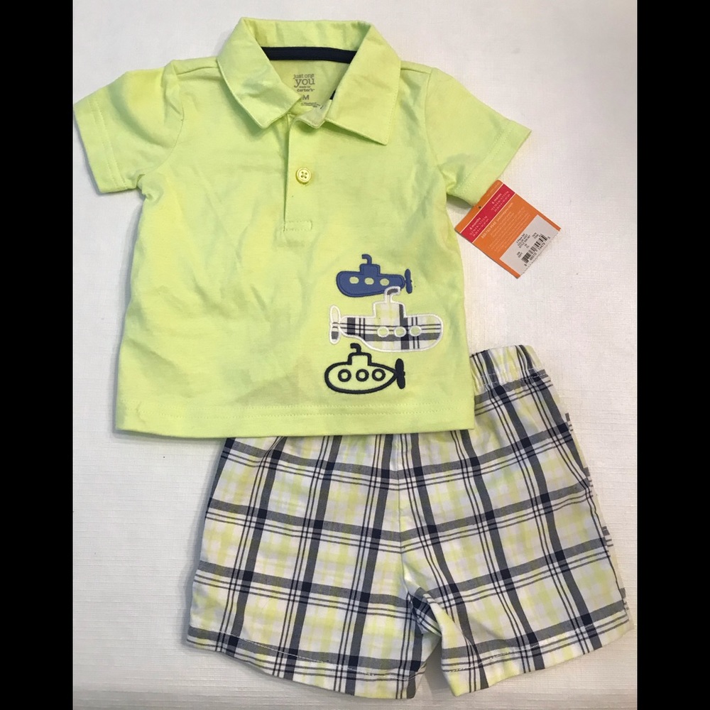 6 month Carter’s polo shirt and shorts